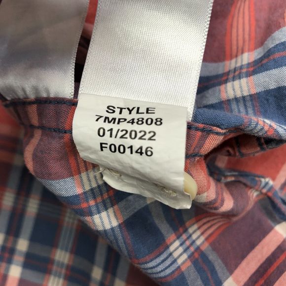 Lucky Brand Men Short Sleeve Cotton Button Shirt Top Size Extra Large M107 -17 - Picture 7 of 16